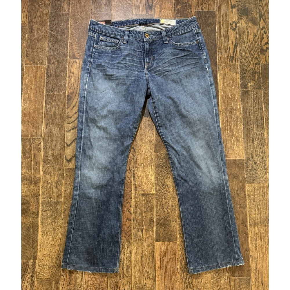 Gap 1969 Blue Jeans Women's Size 10 Ankle Flare Stretch Mid Rise